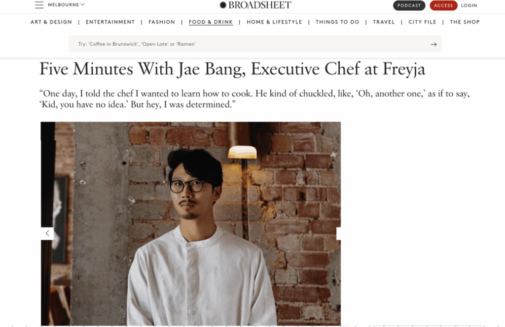 Freyja Executive Chef